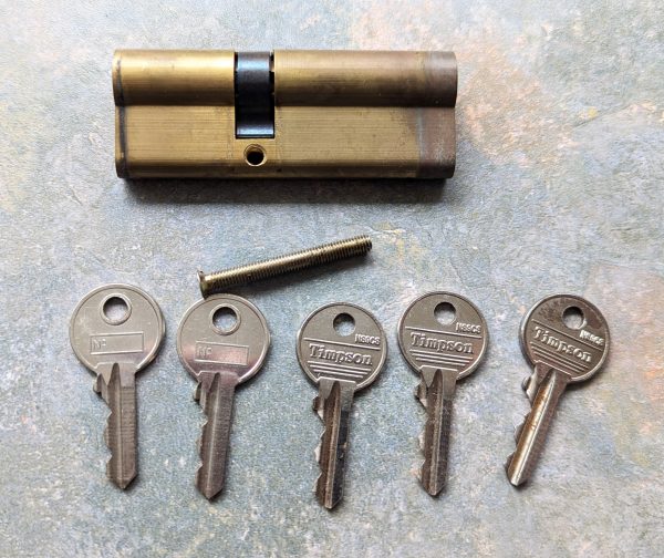 Euro Double Cylinder 35/50mm. 5 KEYS  (Used)